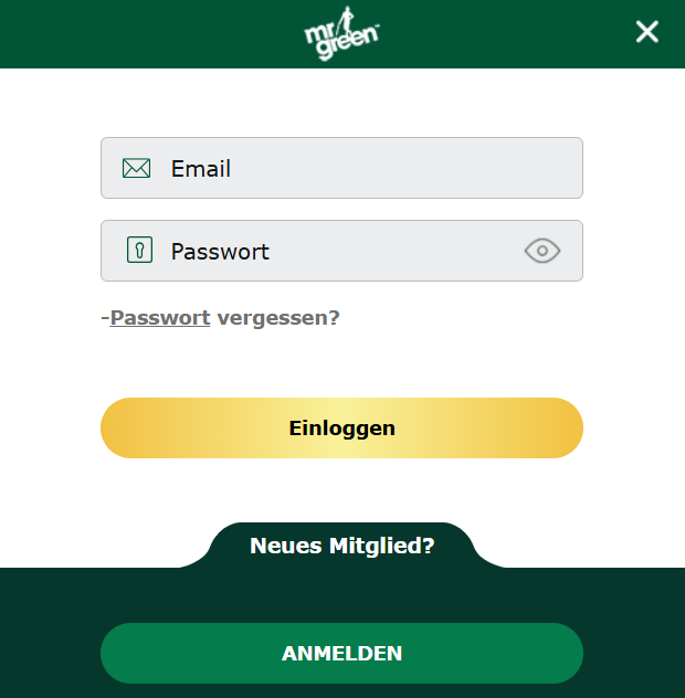 Mr Green Login